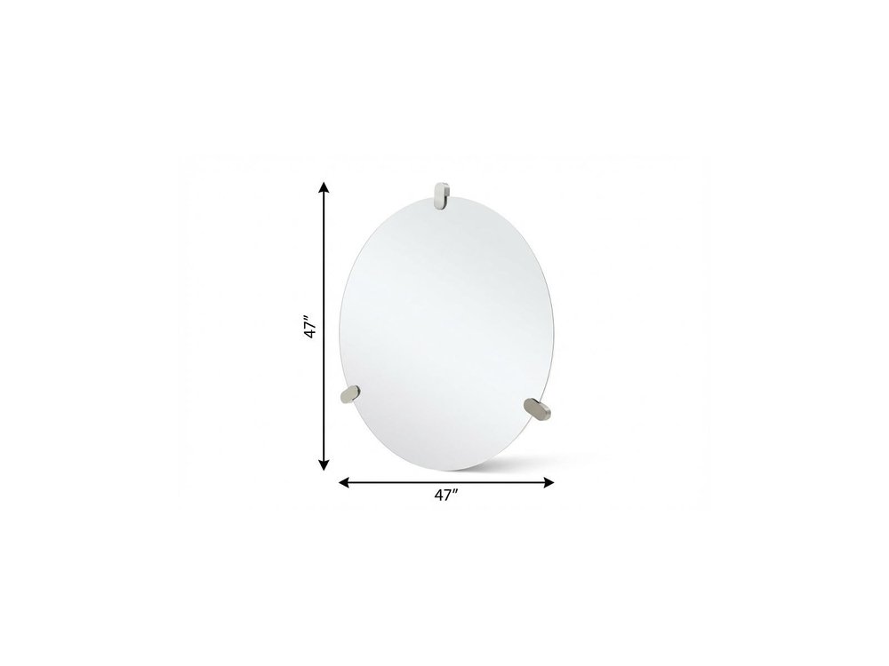 47" X 47" Round Frameless Accent Mirror — view 5