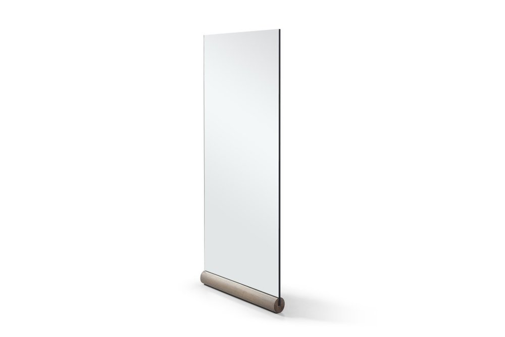 73" X 31" Brown Solid Wood Leaning Framed Full Length Mirror — view 2
