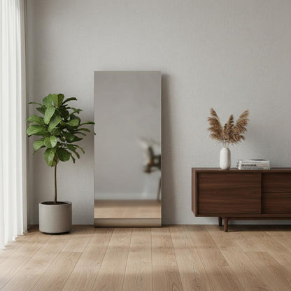 73" X 31" Brown Solid Wood Leaning Framed Full Length Mirror HomeRoots