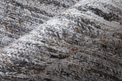 9' X 13' Gray And Brown Handmade Indoor Outdoor Area Rug HomeRoots
