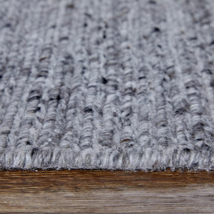 2' X 3' Gray And Ivory Handmade Indoor Outdoor Area Rug HomeRoots