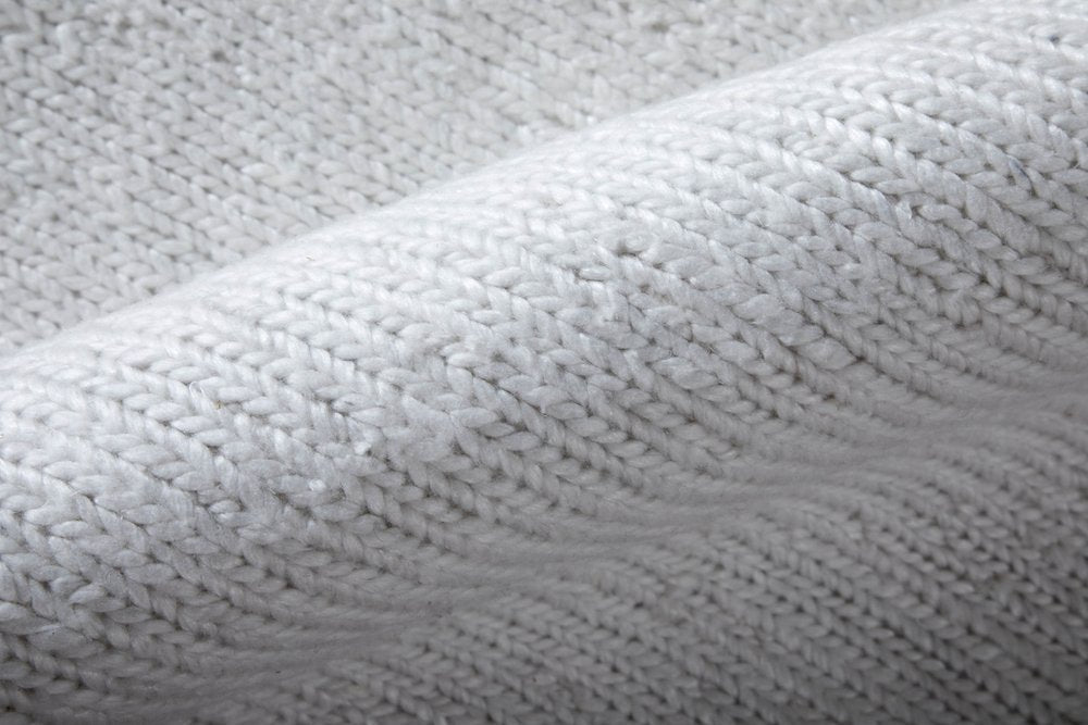 2' X 3' White Handmade Indoor Outdoor Area Rug