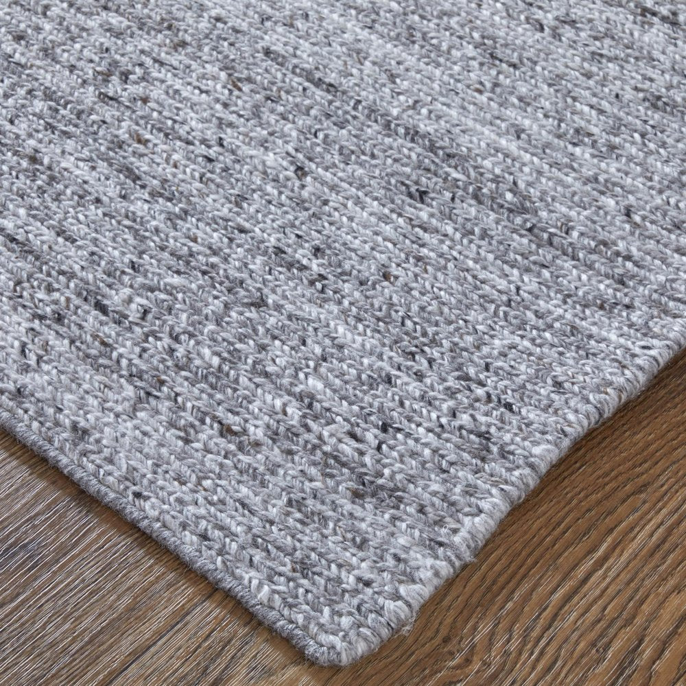 2' X 3' Gray And Ivory Handmade Indoor Outdoor Area Rug HomeRoots