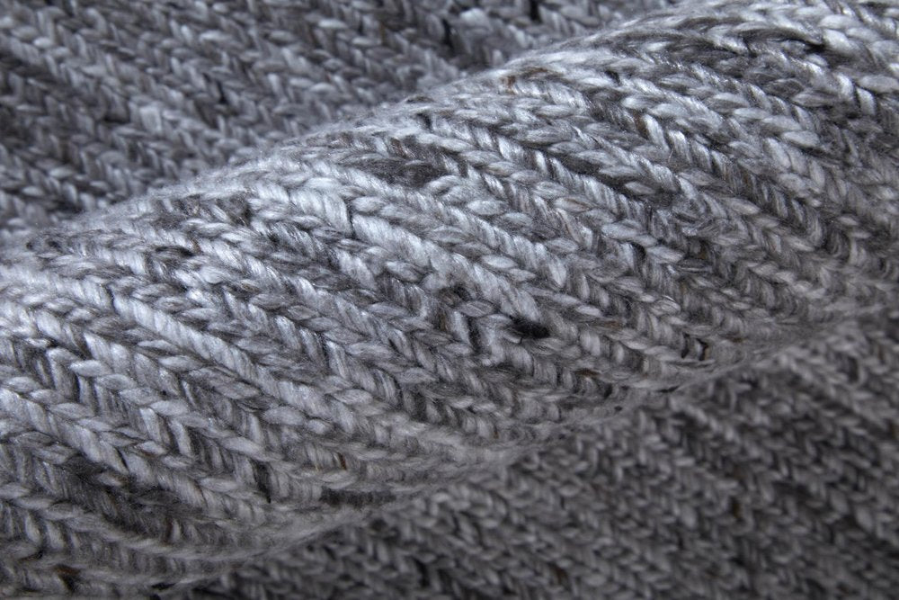 2' X 3' Gray And Ivory Handmade Indoor Outdoor Area Rug HomeRoots