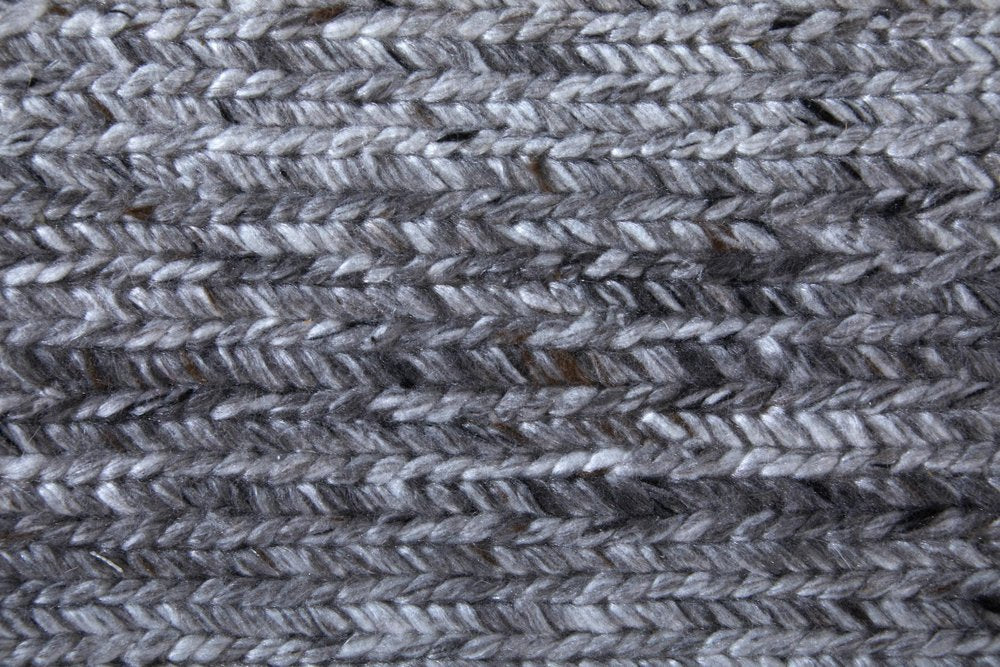2' X 3' Gray And Ivory Handmade Indoor Outdoor Area Rug HomeRoots