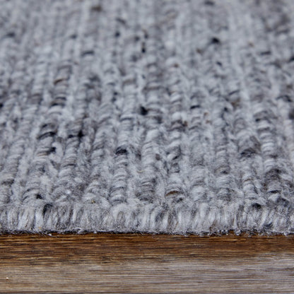 2' X 3' Gray And Ivory Handmade Indoor Outdoor Area Rug HomeRoots