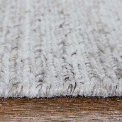 2' X 3' Silver Handmade Indoor Outdoor Area Rug HomeRoots