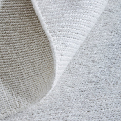 2' X 3' White Handmade Indoor Outdoor Area Rug