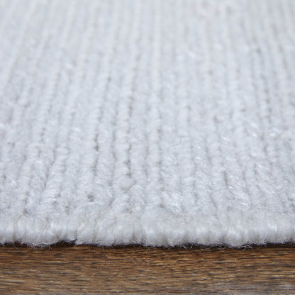 2' X 3' White Handmade Indoor Outdoor Area Rug