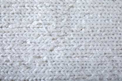 2' X 3' White Handmade Indoor Outdoor Area Rug