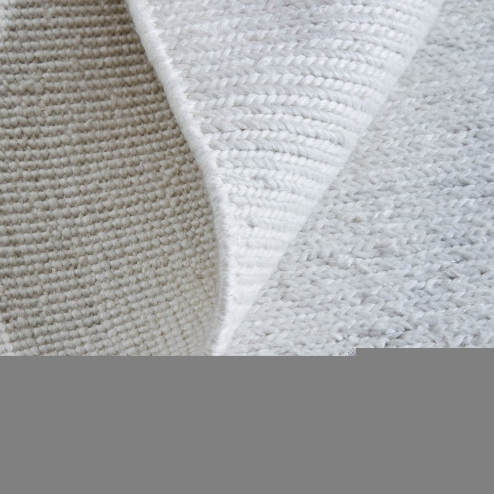 2' X 3' White Handmade Indoor Outdoor Area Rug