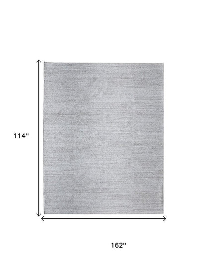 2' X 3' Silver Handmade Indoor Outdoor Area Rug HomeRoots