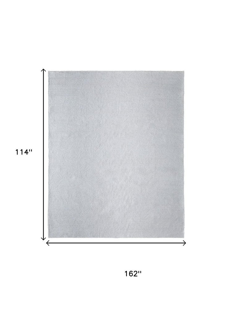 2' X 3' White Handmade Indoor Outdoor Area Rug