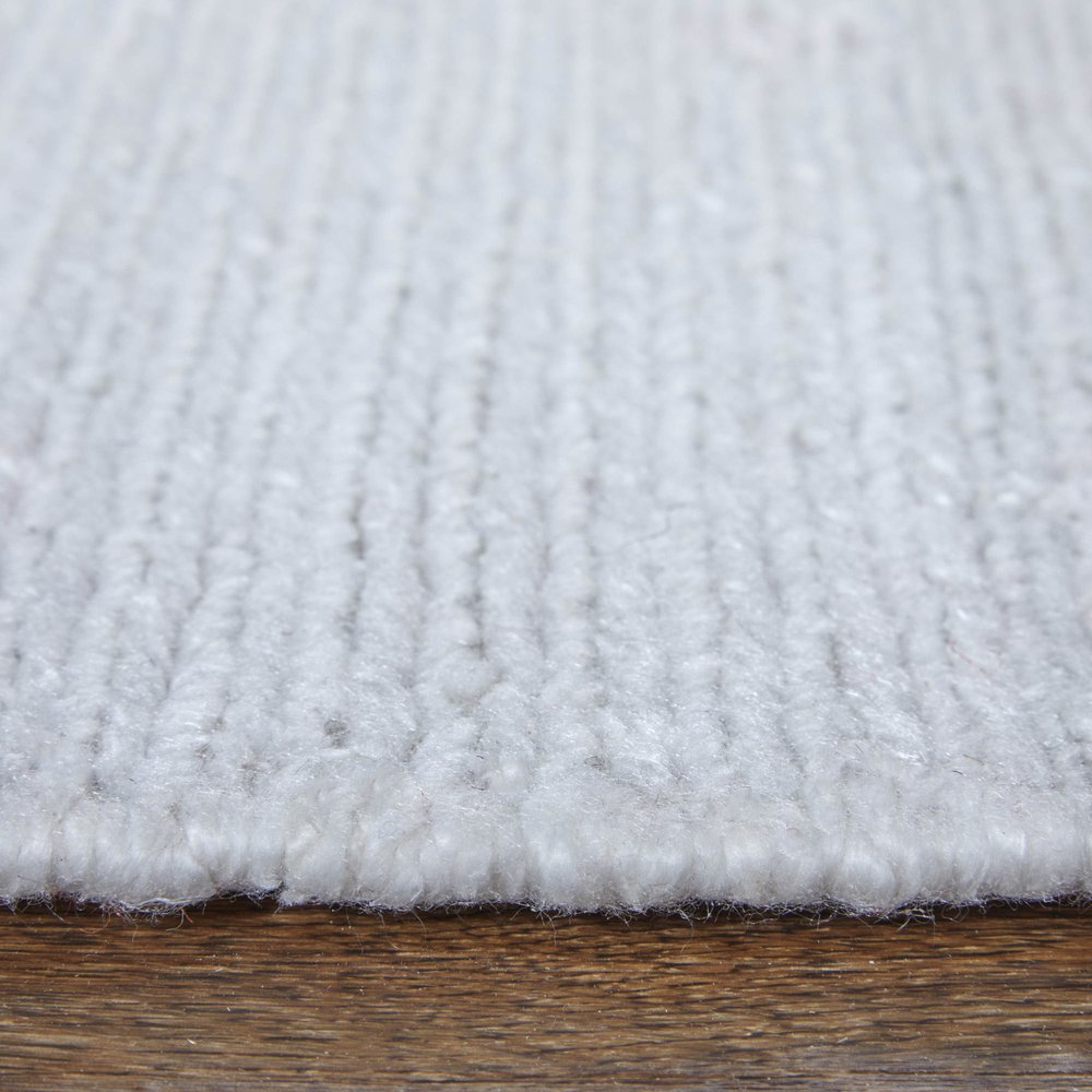 2' X 3' White Handmade Indoor Outdoor Area Rug
