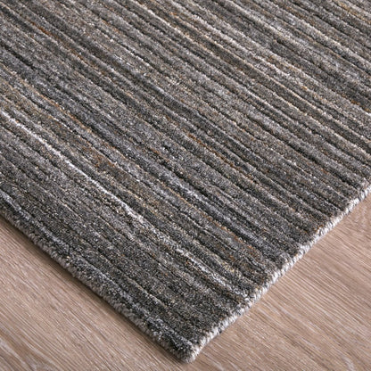 10' X 14' Black Gray And Brown Handmade Indoor Outdoor Area Rug