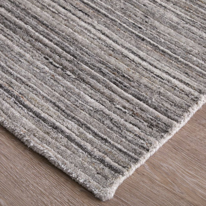 10' X 14' Gray Black And Brown Handmade Indoor Outdoor Area Rug