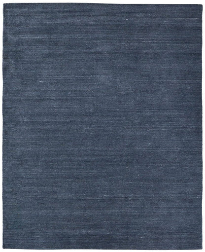 10' X 14' Blue And Gray Handmade Indoor Outdoor Area Rug