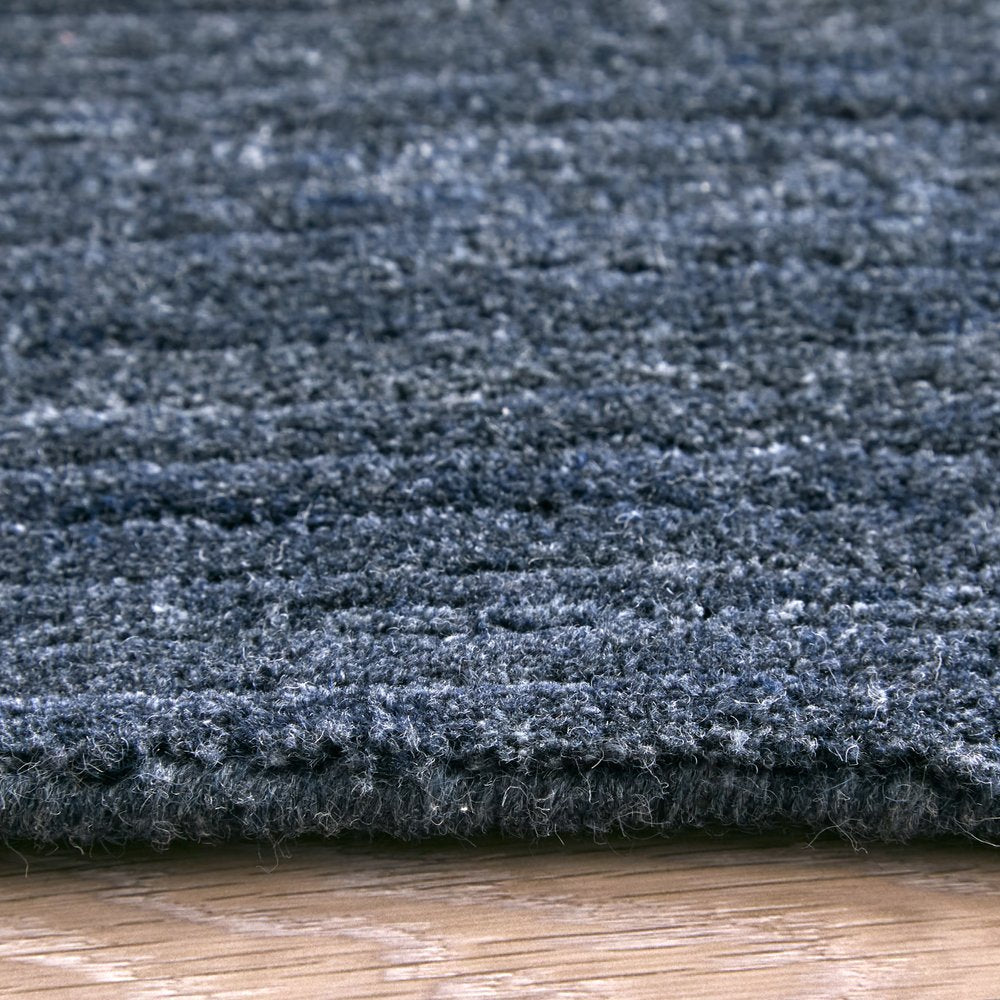 10' X 14' Blue And Gray Handmade Indoor Outdoor Area Rug