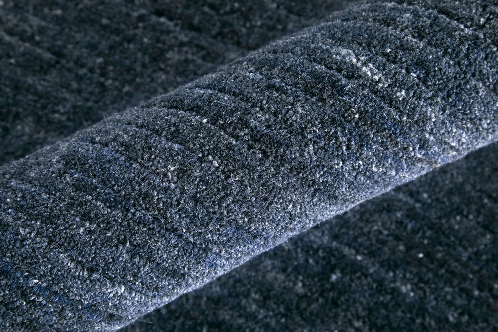 10' X 14' Blue And Gray Handmade Indoor Outdoor Area Rug