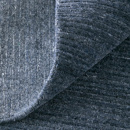 10' X 14' Blue And Gray Handmade Indoor Outdoor Area Rug