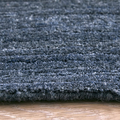 10' X 14' Blue And Gray Handmade Indoor Outdoor Area Rug