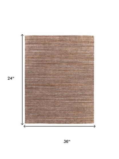 10' X 14' Brown Black And Gray Handmade Indoor Outdoor Area Rug HomeRoots