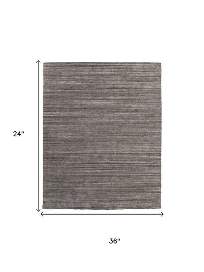 10' X 14' Black Gray And Brown Handmade Indoor Outdoor Area Rug
