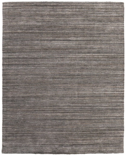 10' X 14' Black Gray And Brown Handmade Indoor Outdoor Area Rug