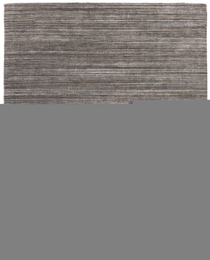 10' X 14' Black Gray And Brown Handmade Indoor Outdoor Area Rug