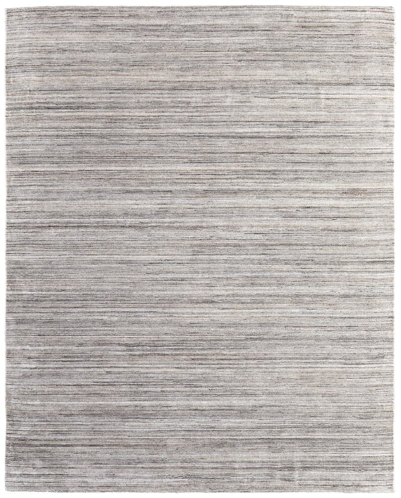 10' X 14' Gray Black And Brown Handmade Indoor Outdoor Area Rug