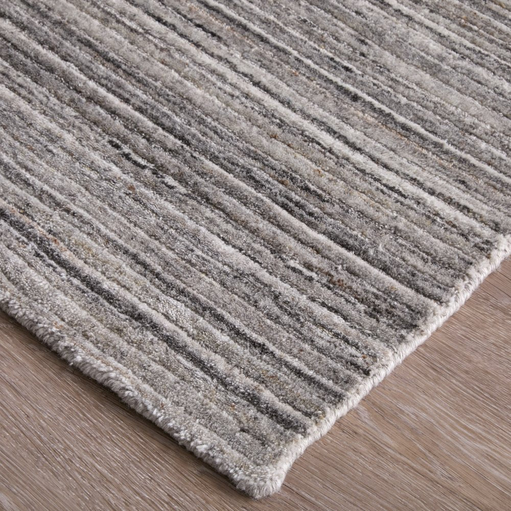 10' X 14' Gray Black And Brown Handmade Indoor Outdoor Area Rug