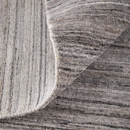 10' X 14' Gray Black And Brown Handmade Indoor Outdoor Area Rug