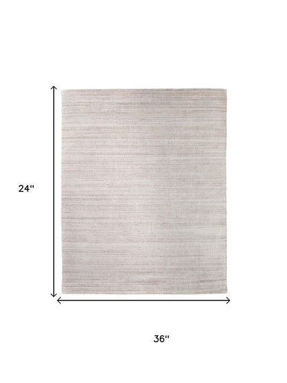 2' X 3' Ivory And Tan Handmade Indoor Outdoor Area Rug HomeRoots
