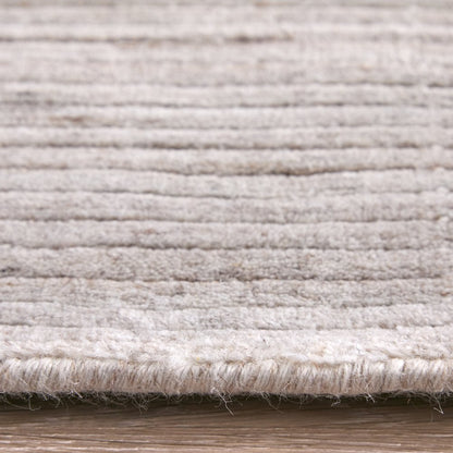 9' X 12' Ivory And Tan Handmade Indoor Outdoor Area Rug