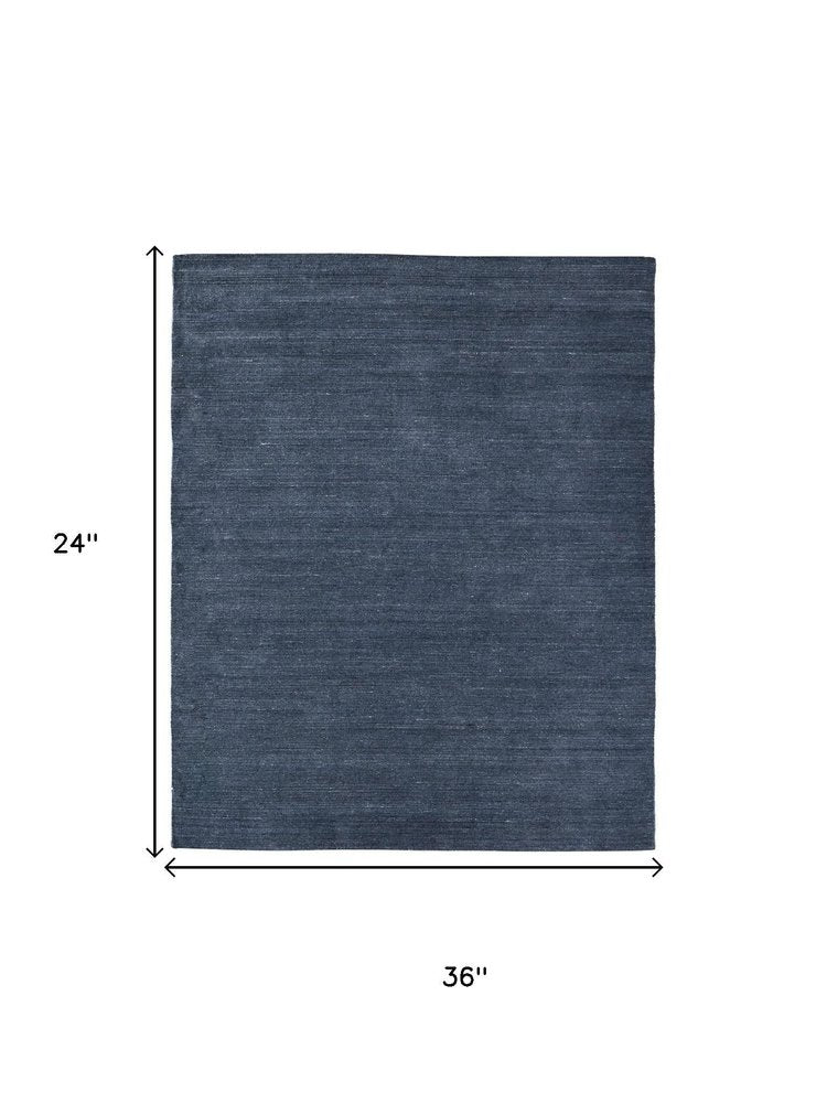 10' X 14' Blue And Gray Handmade Indoor Outdoor Area Rug