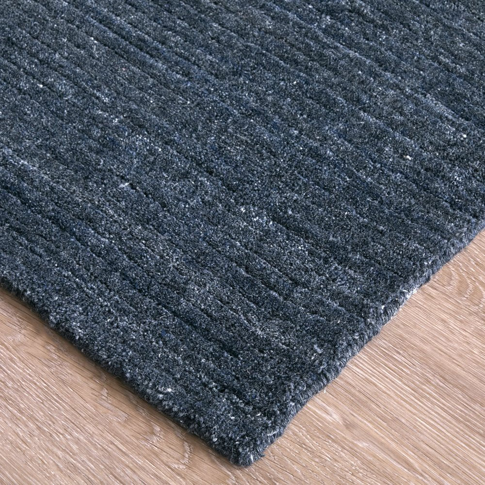 10' X 14' Blue And Gray Handmade Indoor Outdoor Area Rug