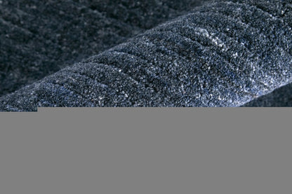 10' X 14' Blue And Gray Handmade Indoor Outdoor Area Rug