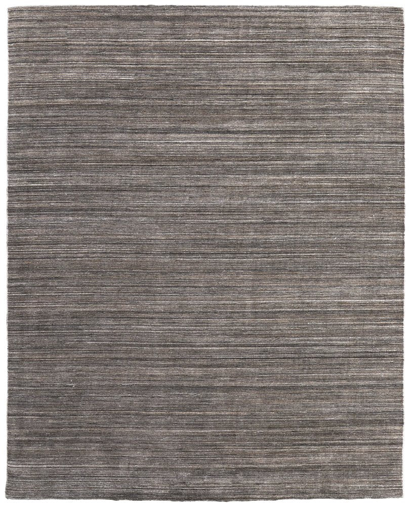 10' X 14' Black Gray And Brown Handmade Indoor Outdoor Area Rug