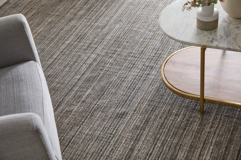 10' X 14' Black Gray And Brown Handmade Indoor Outdoor Area Rug