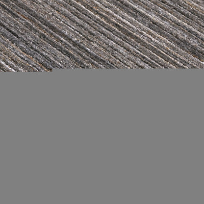 10' X 14' Black Gray And Brown Handmade Indoor Outdoor Area Rug
