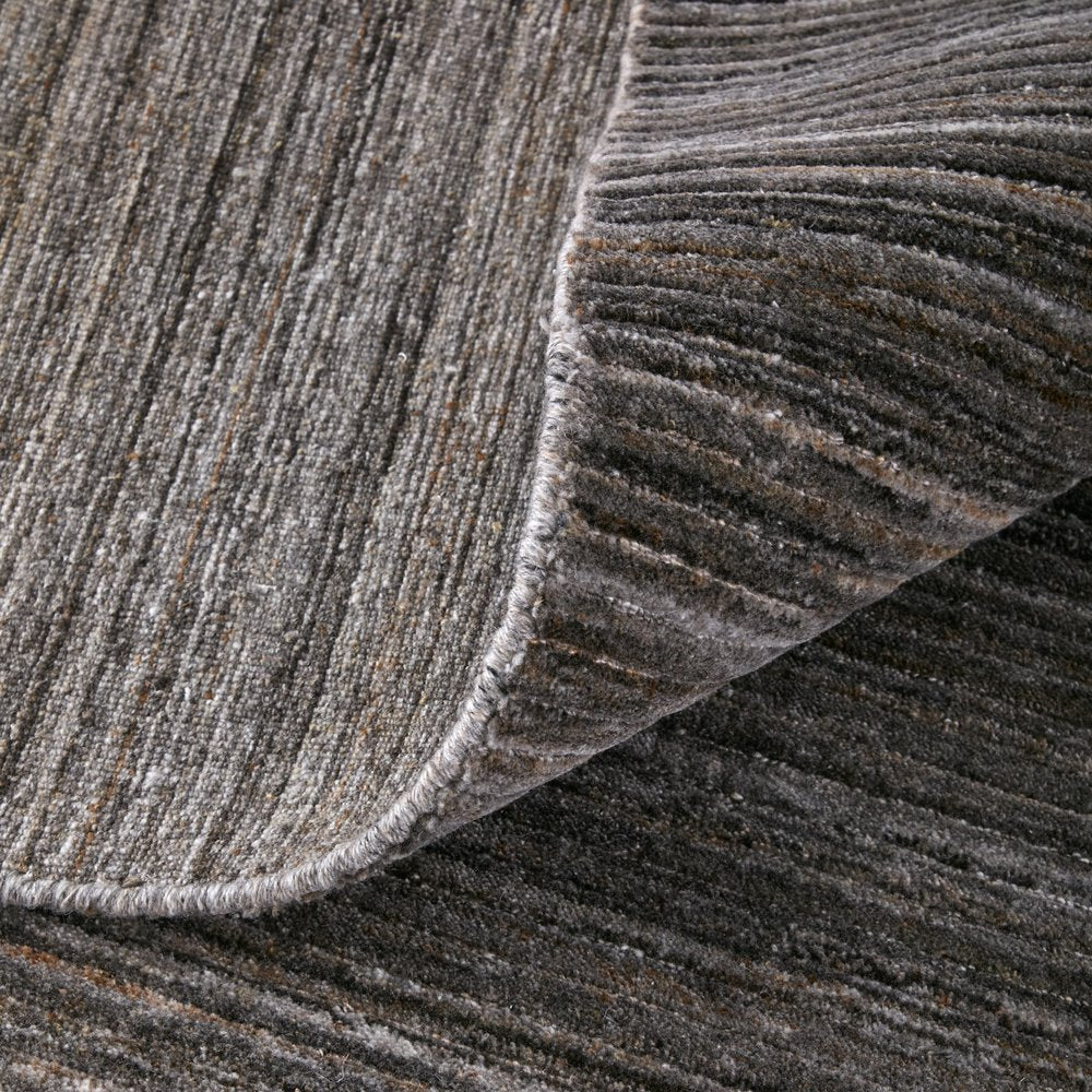 10' X 14' Black Gray And Brown Handmade Indoor Outdoor Area Rug