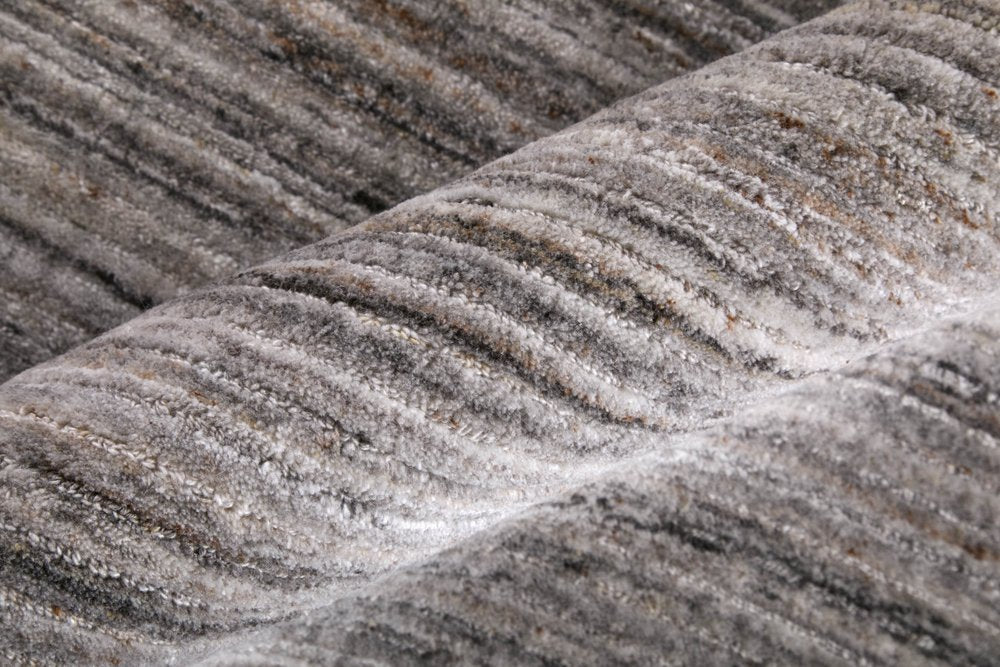 10' X 14' Gray Black And Brown Handmade Indoor Outdoor Area Rug