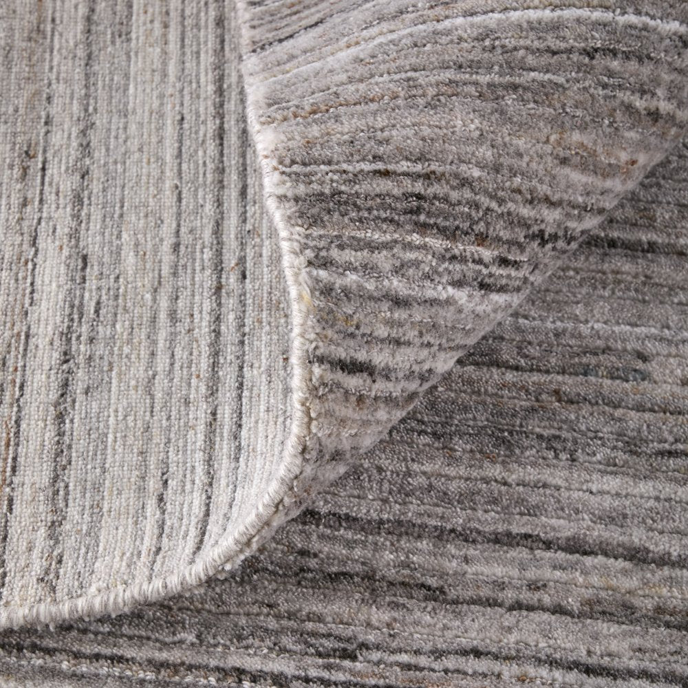 10' X 14' Gray Black And Brown Handmade Indoor Outdoor Area Rug