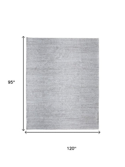 2' X 3' Silver Handmade Indoor Outdoor Area Rug HomeRoots