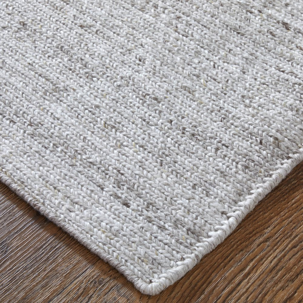 2' X 3' Silver Handmade Indoor Outdoor Area Rug HomeRoots