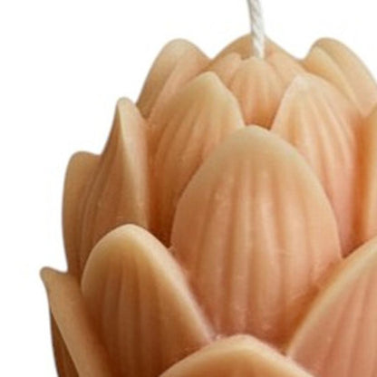 2" Orange Himalayan Bamboo Scented Dimensional Flower Candle