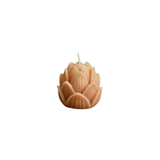 2" Orange Unscented Dimensional Flower Candle HomeRoots