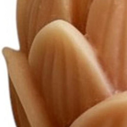 2" Orange Unscented Dimensional Flower Candle HomeRoots