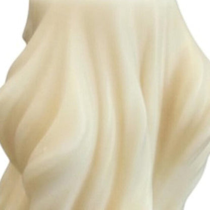 4" White Day at the Spa Scented Dimensional Twist Candle