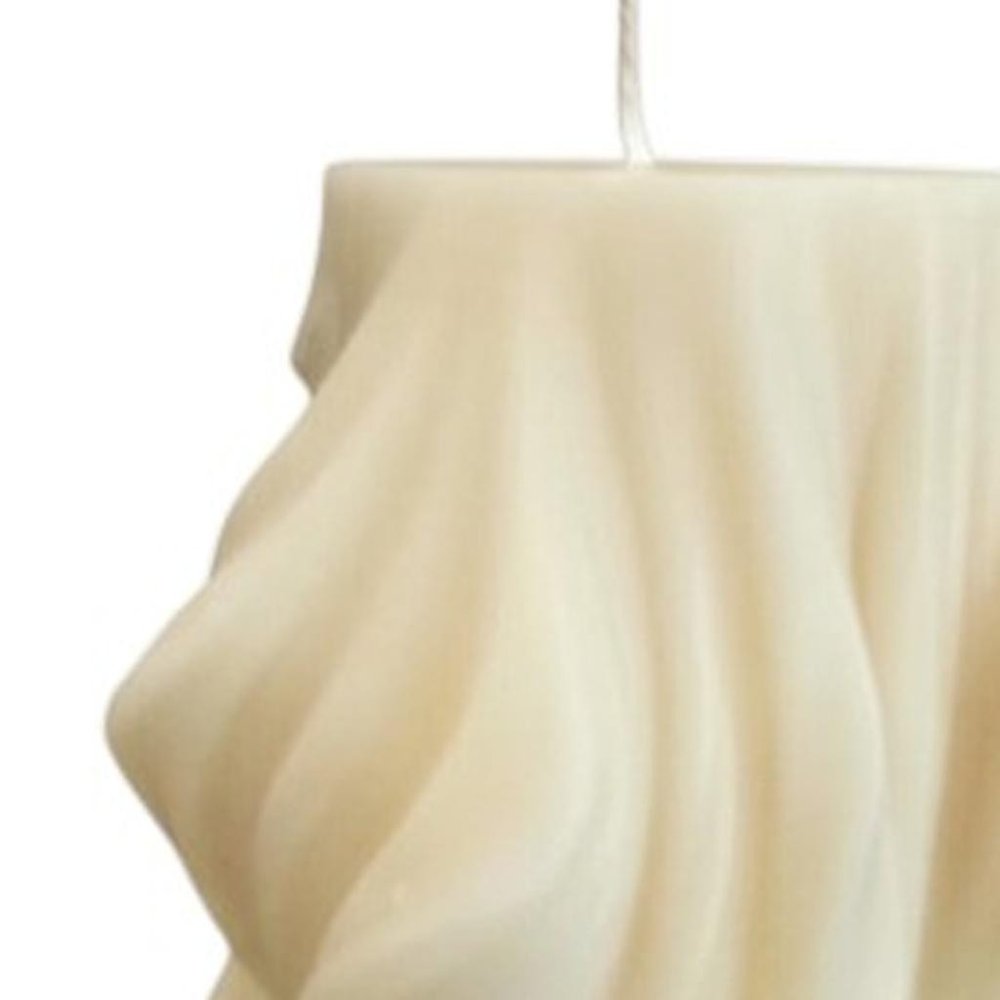 4" White Day at the Spa Scented Dimensional Twist Candle — view 9